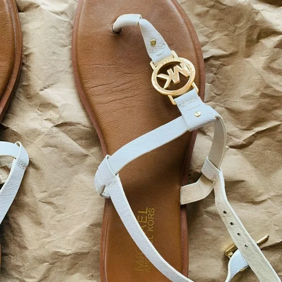 Michael Kors White Sandals - Picture 3 of 4